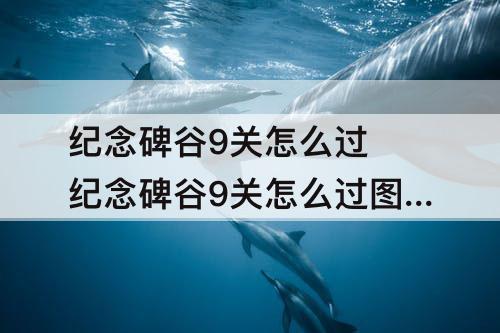 纪念碑谷9关怎么过 纪念碑谷9关怎么过图解