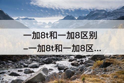 一加8t和一加8区别-一加8t和一加8区别 知乎