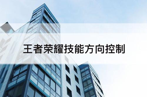 王者荣耀技能方向控制