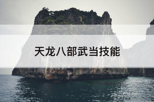 天龙八部武当技能