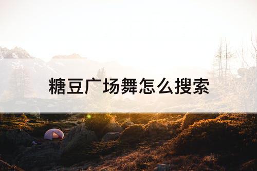 糖豆广场舞怎么搜索