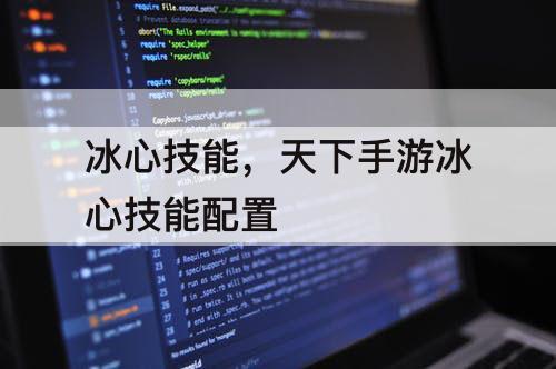 冰心技能，天下手游冰心技能配置