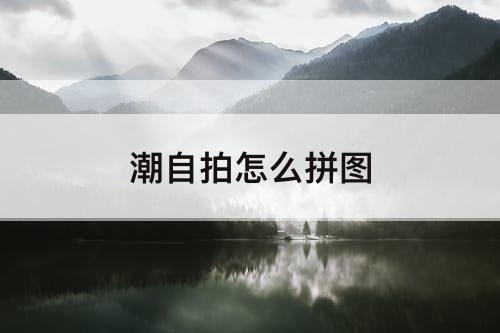 潮怎么拼图