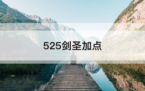 525剑圣加点