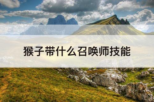 猴子带什么召唤师技能