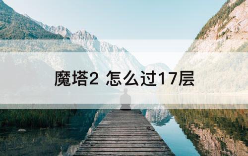 魔塔2 怎么过17层