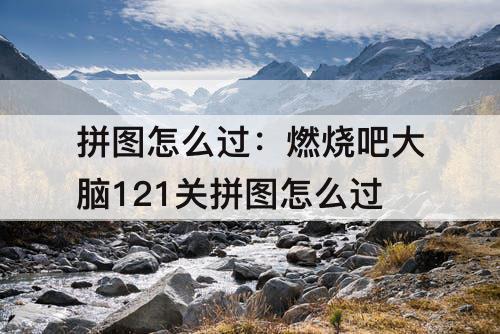 拼图怎么过：燃烧吧大脑121关拼图怎么过