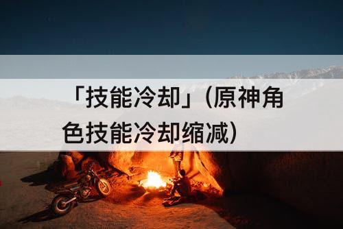 「技能冷却」(原神角色技能冷却缩减)