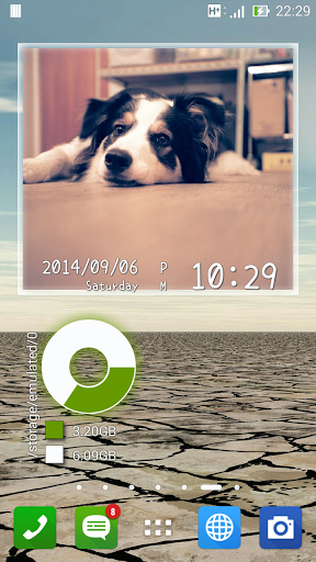 桌面动画相框widget